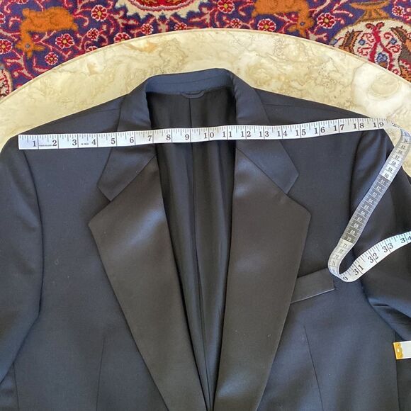 Orsini Collezione 100% Wool Single Breasted Tuxedo Dinner Jacket - Picture 9 of 13